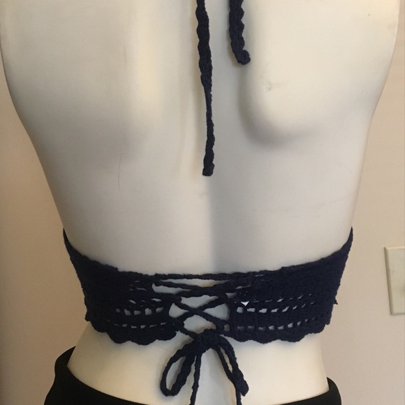 Crochet halter crop top small/medium C cup - Picture 5 of 6